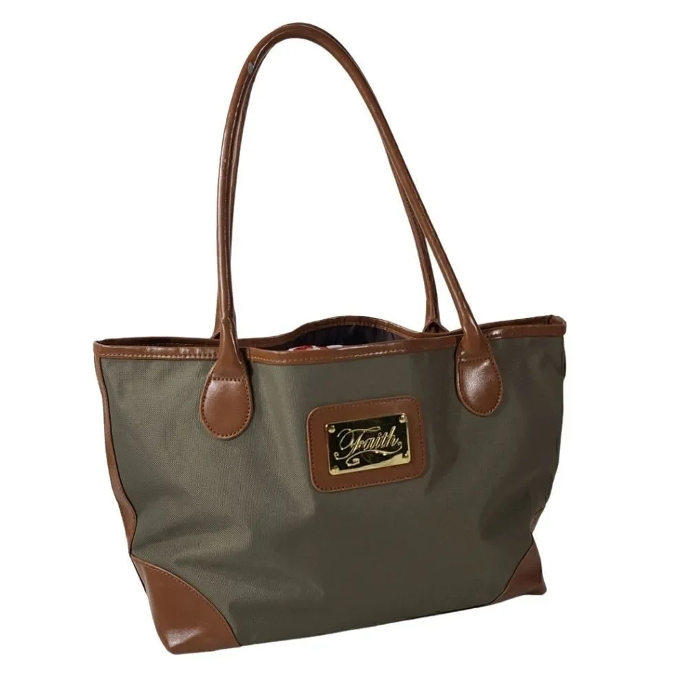 Faith green everyday women's tote bag